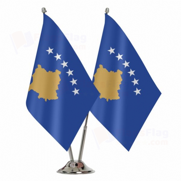 Kosovo 2 Table Flags