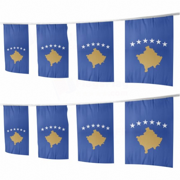 Kosovo Square String Flags