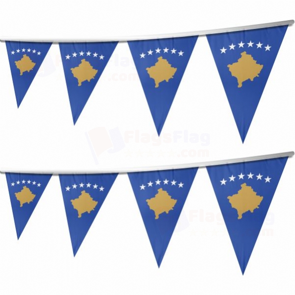 Kosovo Stringed Triangle Flag