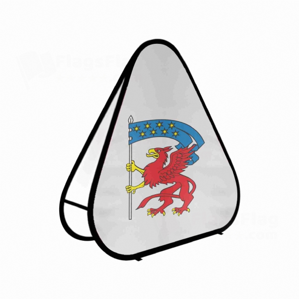 Koszalinski Triangle Fabric Banner Display Stands