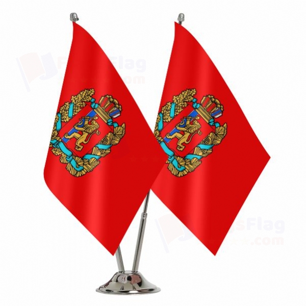 Krasnoyarsk Krai 2 Table Flags