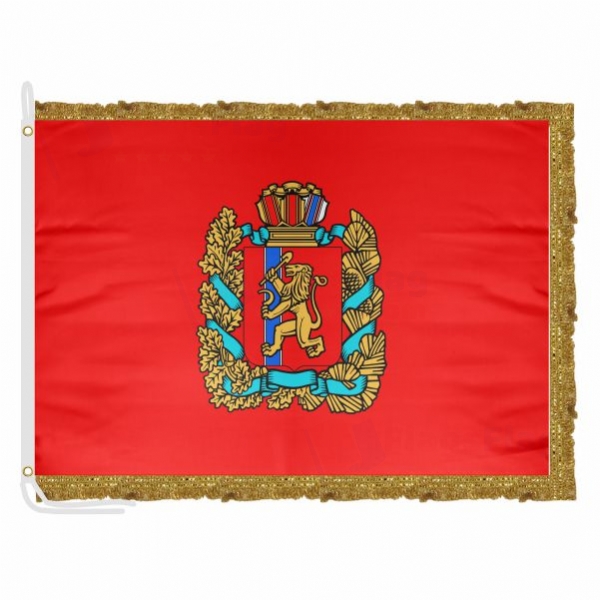 Krasnoyarsk Krai Satin Office Flag