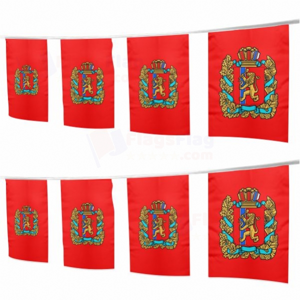 Krasnoyarsk Krai Square String Flags