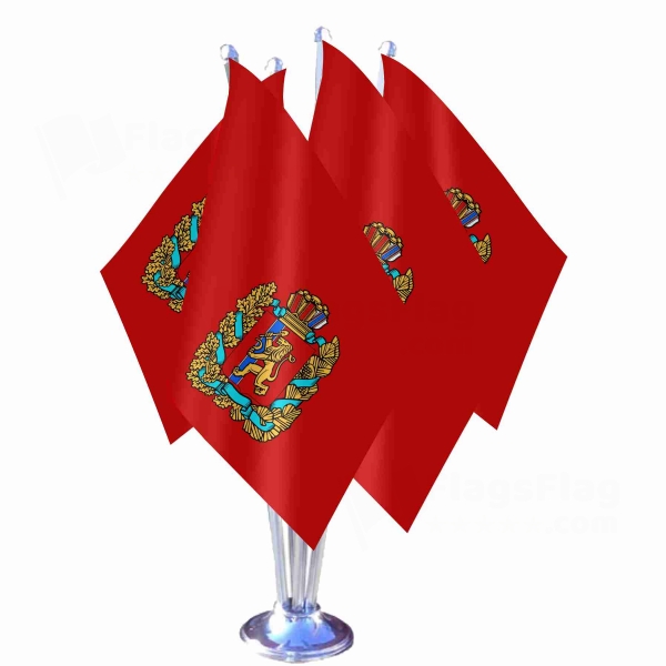 Krasnoyarsk Kray� Quadruple Table Flag