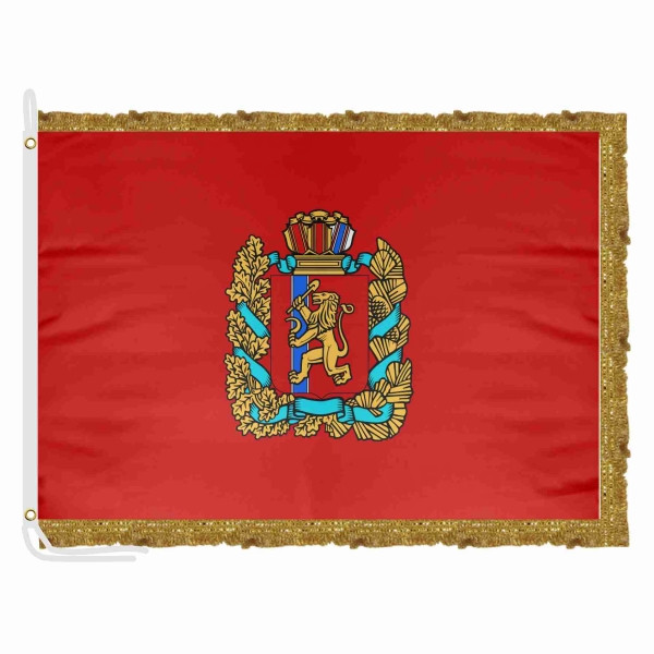 Krasnoyarsk Kray� Satin Office Flag
