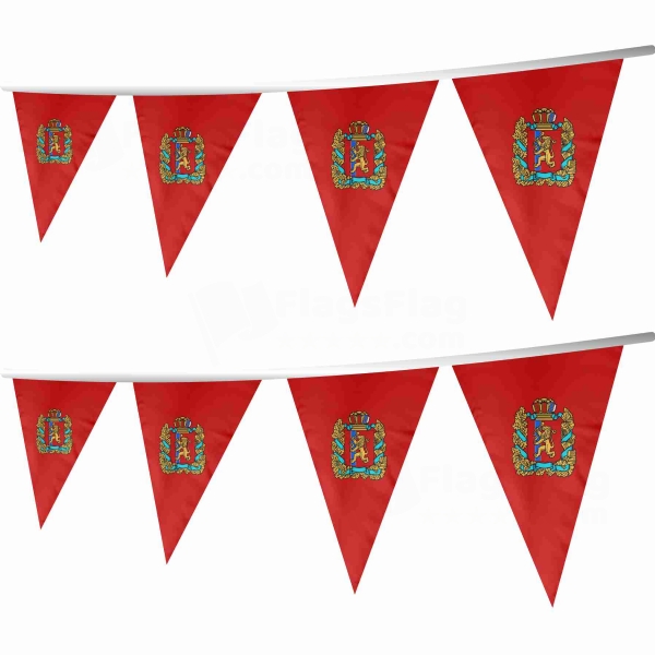 Krasnoyarsk Kray� Stringed Triangle Flag
