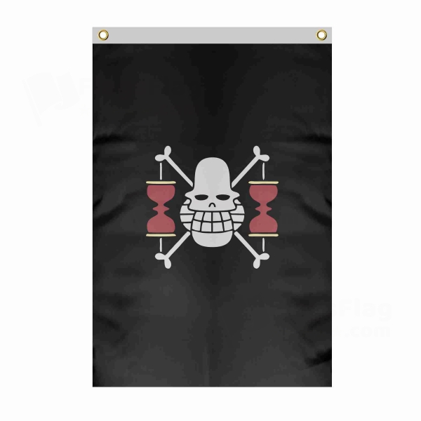Krieg Pirates Large Size Flag Hanging on Building