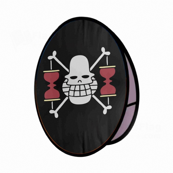 Krieg Pirates Round Cloth Banner Display Stands