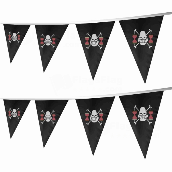 Krieg Pirates Stringed Triangle Flag