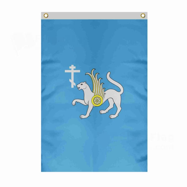 Kryashens Large Size Flag Hanging on Building