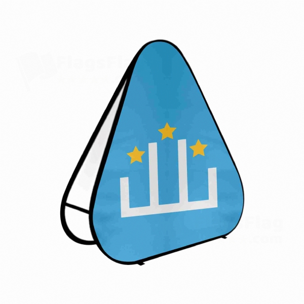 Kumuk Turks Triangle Fabric Banner Display Stands