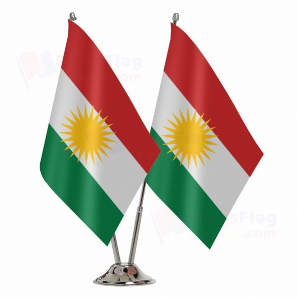Kurdistan 2 Table Flags