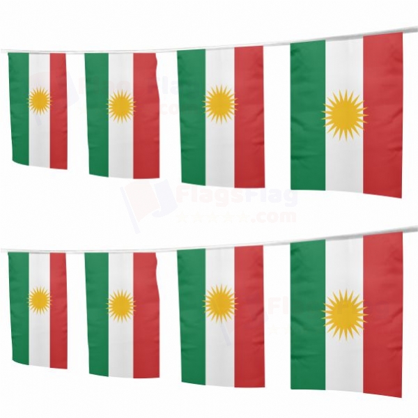 Kurdistan Square String Flags