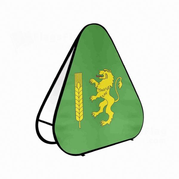 Kutnowski Triangle Fabric Banner Display Stands