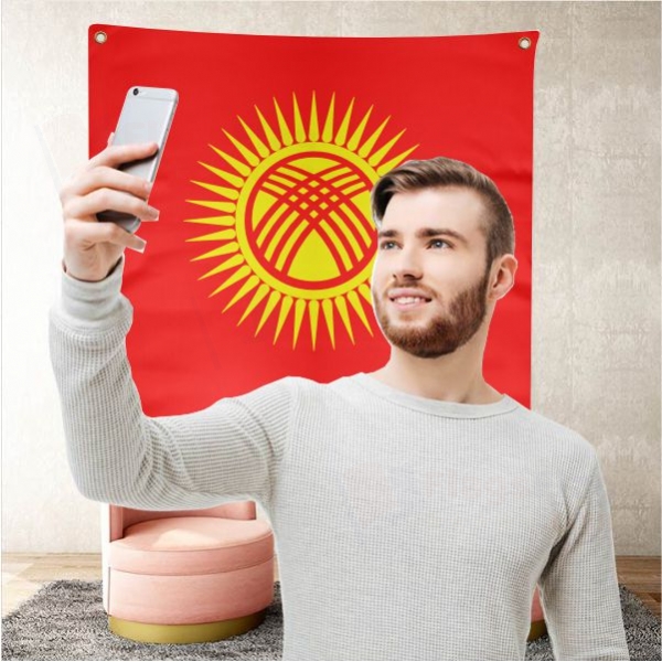 Kyrgyzstan Background Selfie Shooting Landscapes