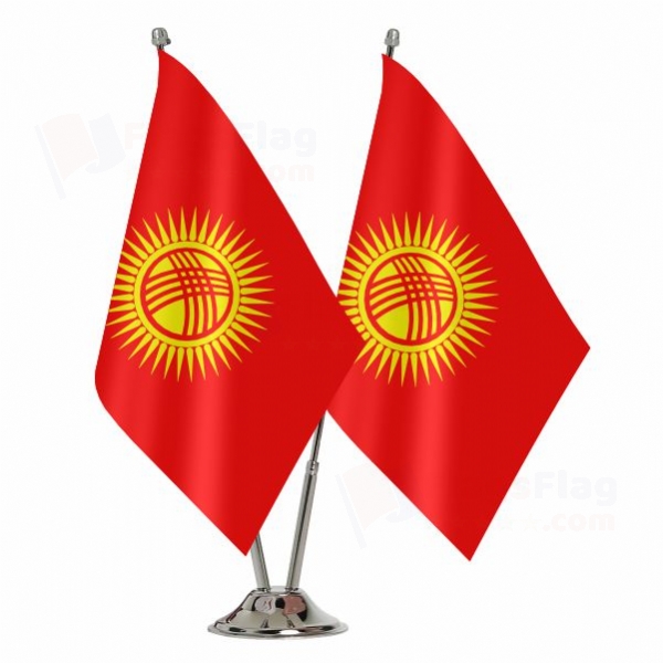 Kyrgyzstan Binary Table Flag