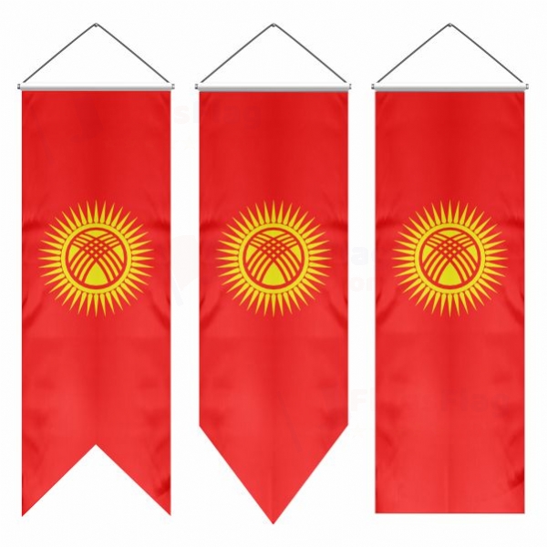 Kyrgyzstan Swallowtail Flags