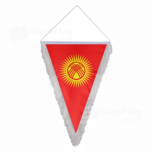 Kyrgyzstan Triangle Fringed Streamers