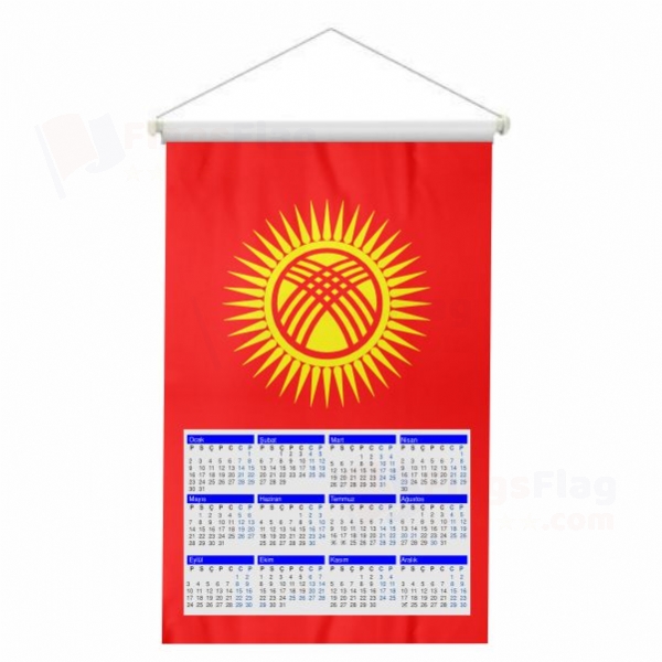 Kyrgyzstan Woven Fabric Digital Printing Calendar