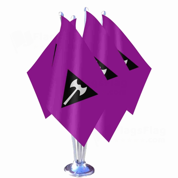 Labrys Lesbian Quadruple Table Flag