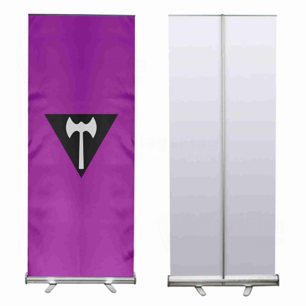 Labrys Lesbian Roll Up Banner