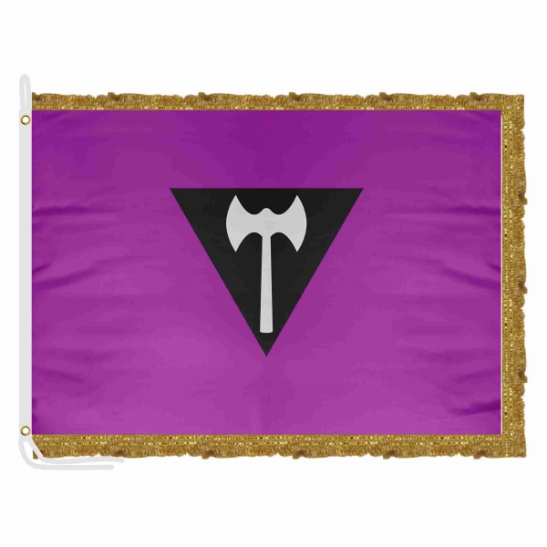 Labrys Lesbian Satin Office Flag
