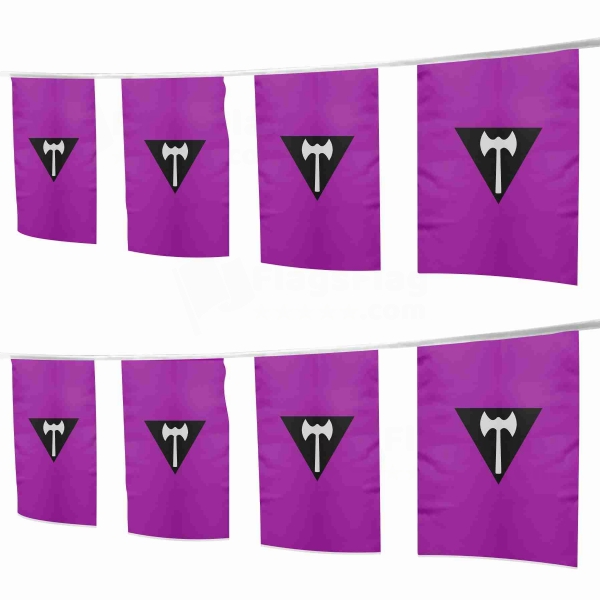 Labrys Lesbian Square String Flags
