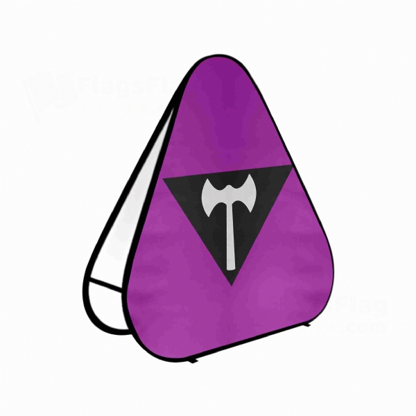 Labrys Lesbian Triangle Fabric Banner Display Stands