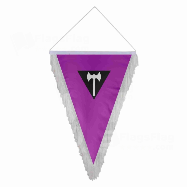 Labrys Lesbian Triangle Fringed Streamers