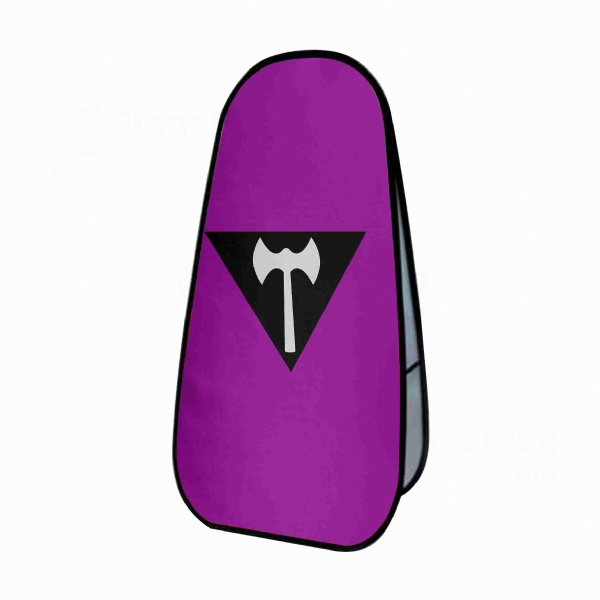 Labrys Lesbian Vertical Cloth Banner Display Stands