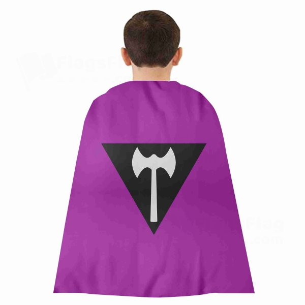 Labrys Lesbian Woven Fabric Cloak Digital Printing
