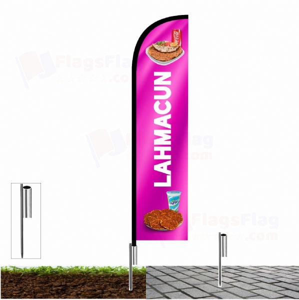 Lahmacun Flags with fishing line