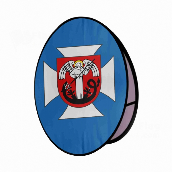 Lancucki Round Cloth Banner Display Stands