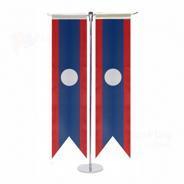 Laos T Table Flags