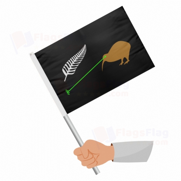 Laser Kiwi Stick Flag