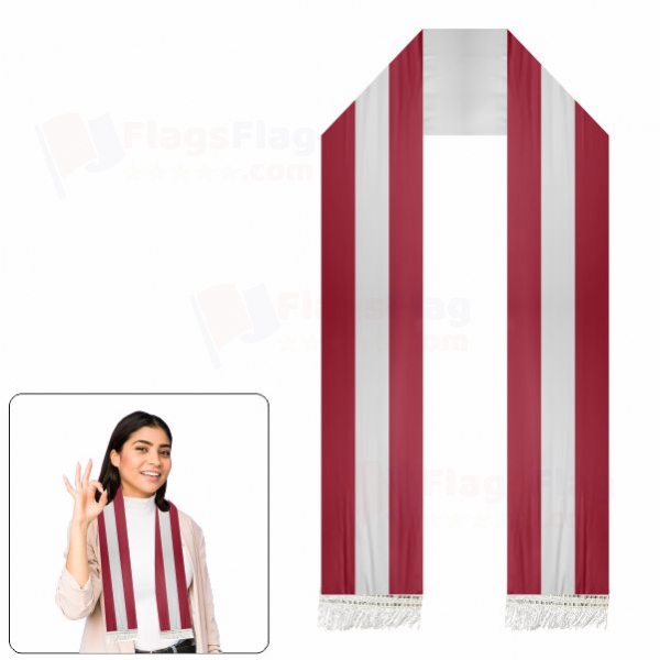 Latvia Scarf Digital Printing