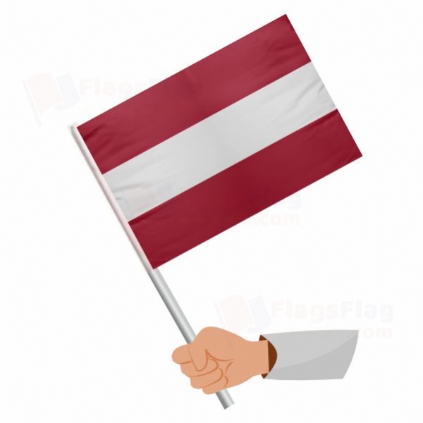 Latvia Stick Flag