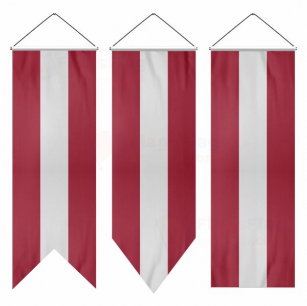 Latvia Swallowtail Flags