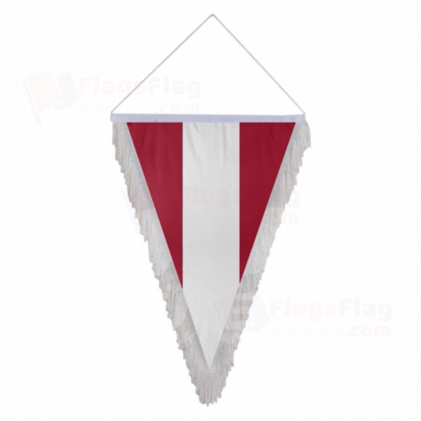 Latvia Triangle Fringed Streamers