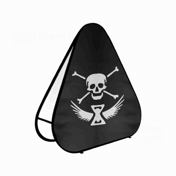 Laurens De Graaf Triangle Fabric Banner Display Stands