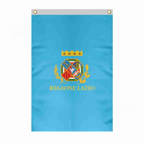Lazio Large Size Flag Hanging on Building