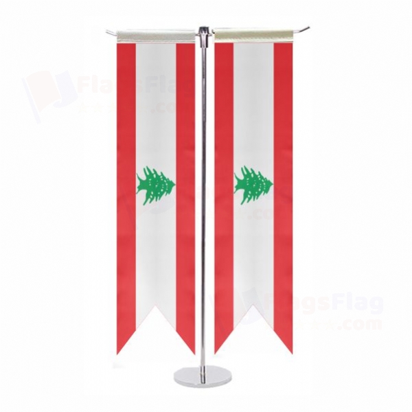 Lebanon T Table Flag