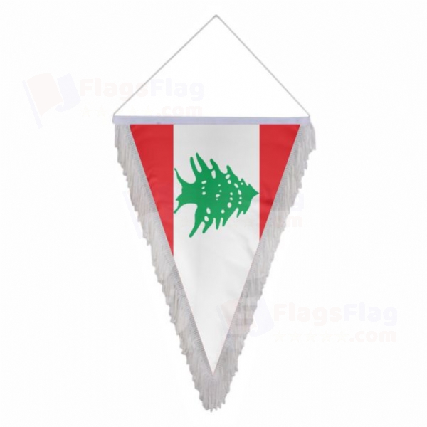 Lebanon Triangle Fringed Streamers