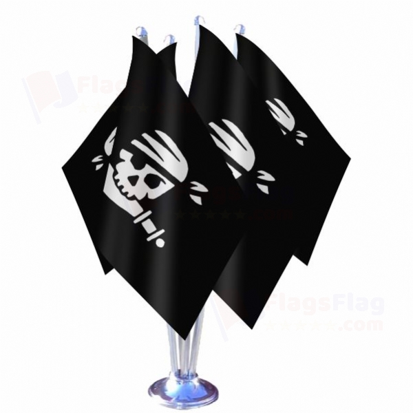 Lego Jolly Roger Quadruple Table Flag