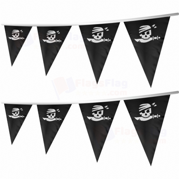 Lego Jolly Roger Stringed Triangle Flag