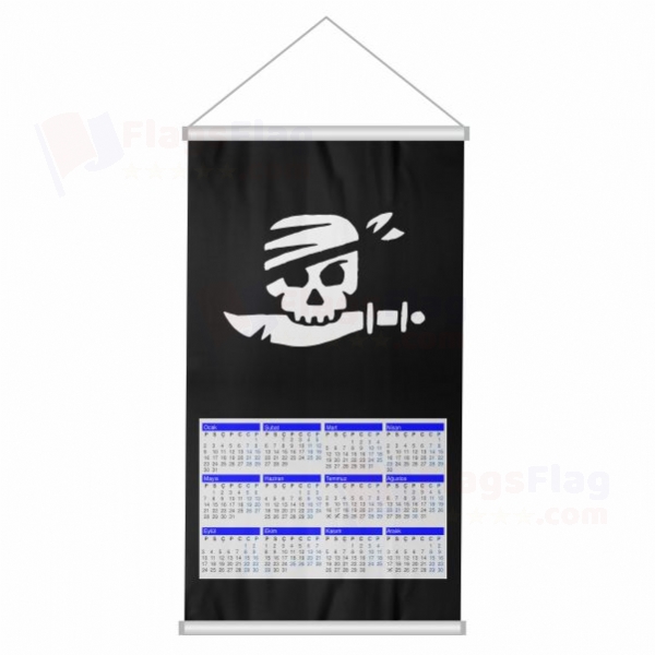 Lego Jolly Roger Woven Fabric Digital Printing Calendar