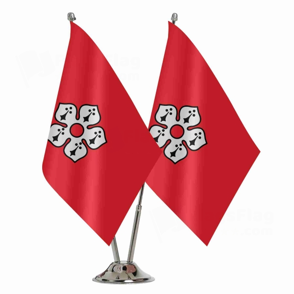 Leicester 2 Table Flags