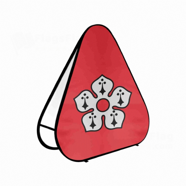 Leicester Triangle Fabric Banner Display Stands