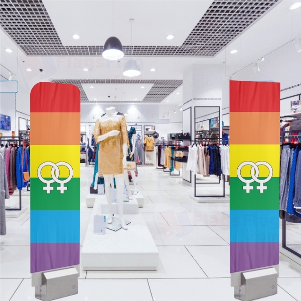 Lesbian Pride Rainbow Alarm Cover Security Antenna Pouch