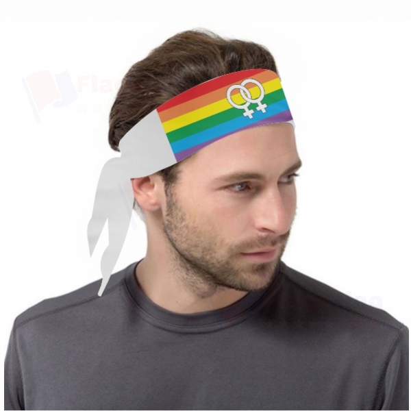 Lesbian Pride Rainbow Digital Print Bandanas